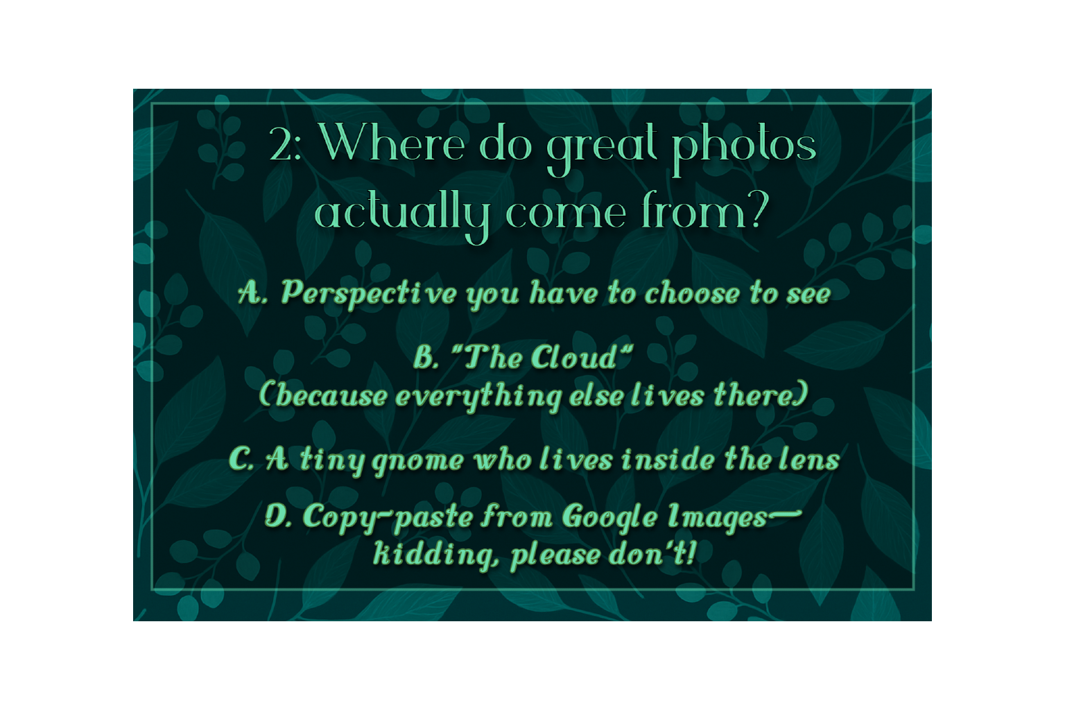 About quiz slide 4