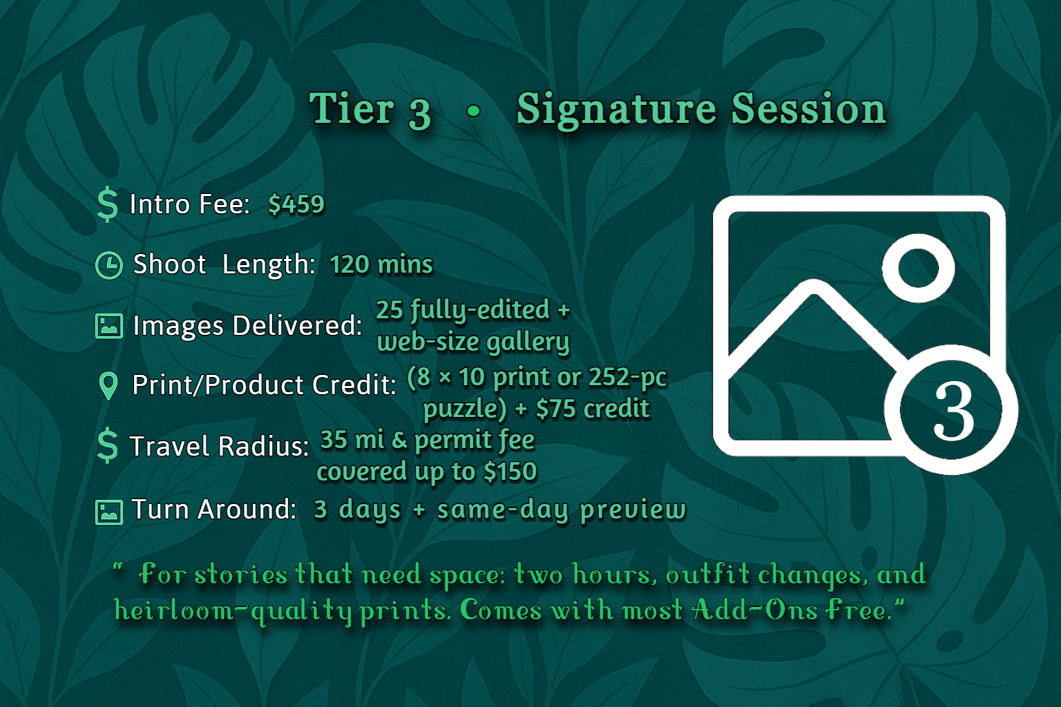 Session tier 3