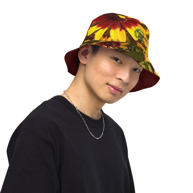 Black-Eyed Susans - Reversible bucket hat